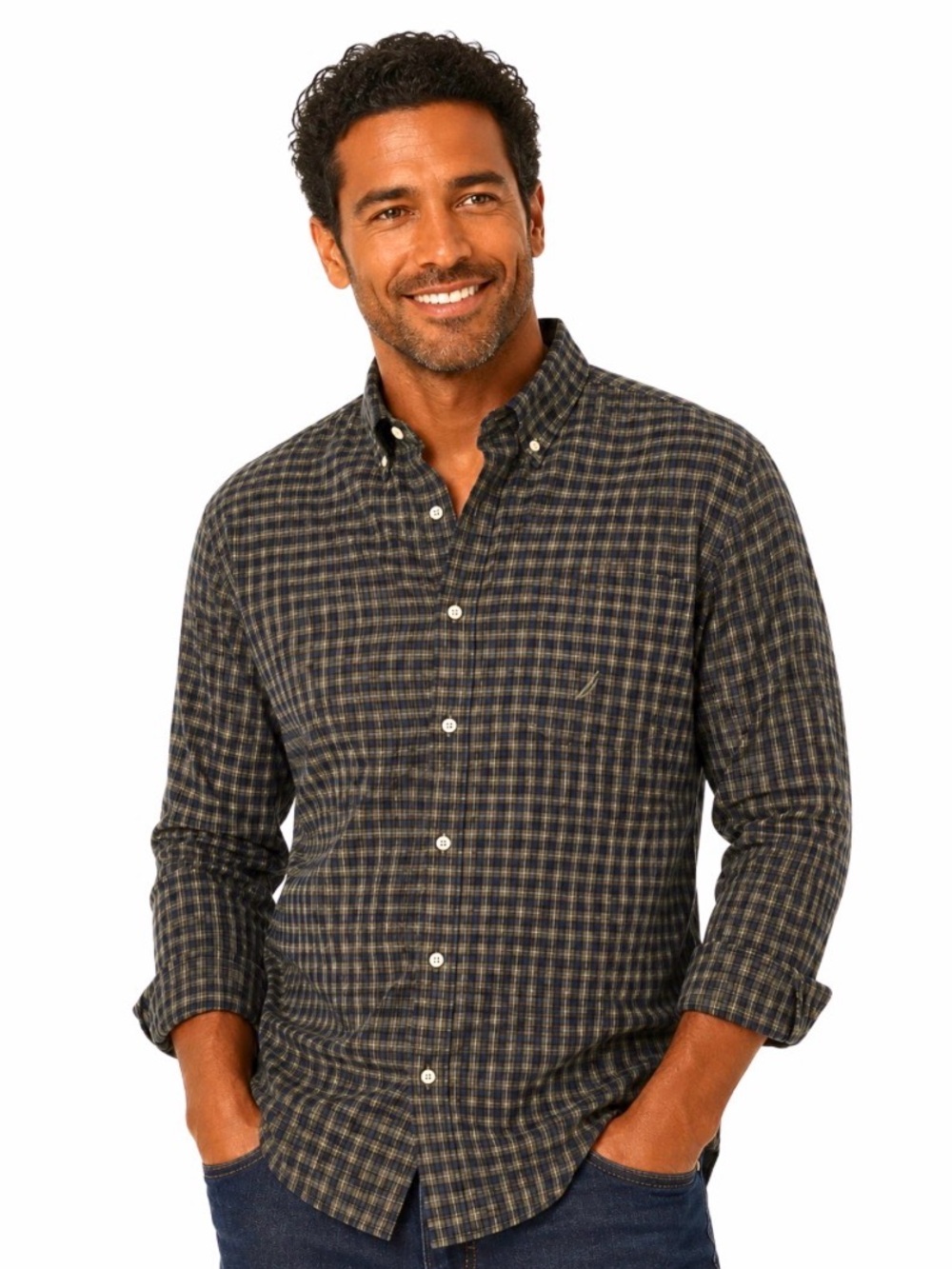 Nautica Plaid Button-Down Shirt